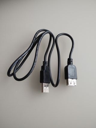 2 cablesUSBA hembra+macho y USBA hembra+mini USBB