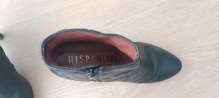 Botines Hispanitas Talla 36 Negros Piel