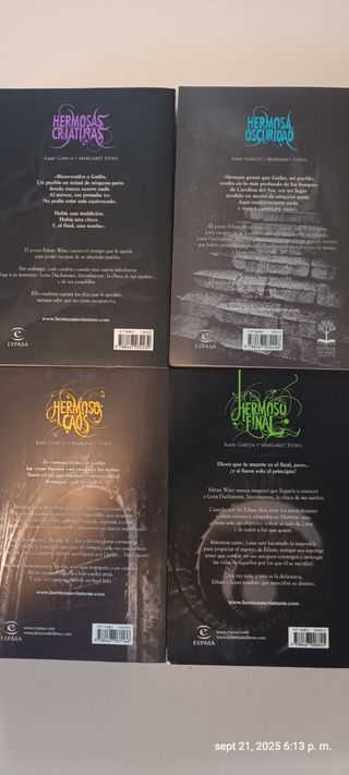 Tetralogia hermosas criaturas