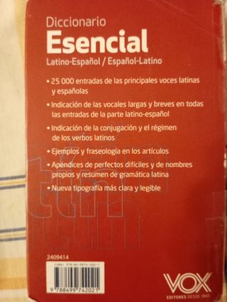 Diccionario Esencial Latino. Latino-Español/ Es...
