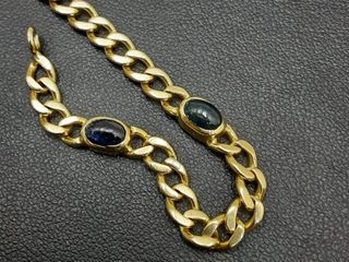 pulsera oro 18k con piedra con circonita