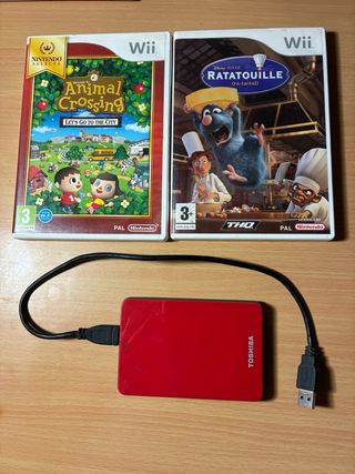 Consola Wii con juegos y mandos