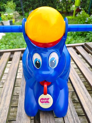 Vasino bimbi blu con pallina gialla