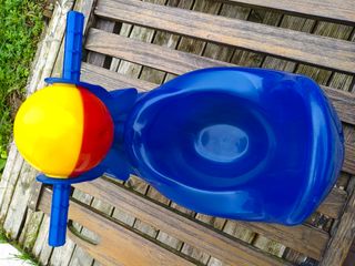 Vasino bimbi blu con pallina gialla