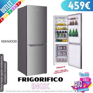 Frigorífico combi Kenwood inox 184*60cm KNF60XD23