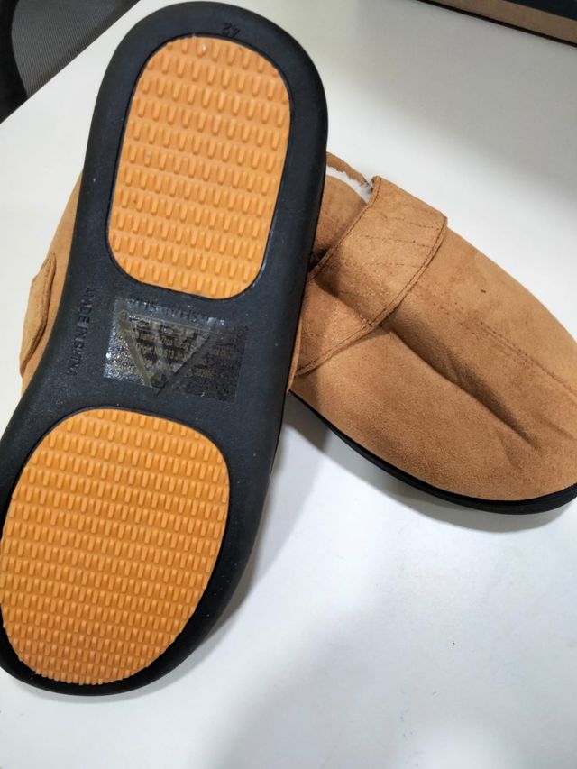 Mishansha Zapatillas Casa Hombre Invierno Marrón