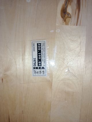 Tablero de mesa de madera Ikea