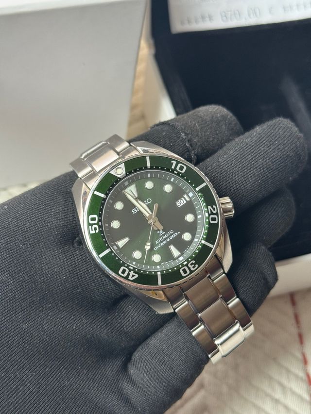 Reloj Seiko Sumo Verde Automático Diver's 200m