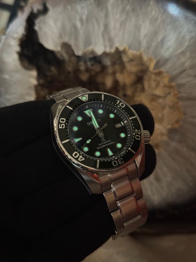 Reloj Seiko Sumo Verde Automático Diver's 200m