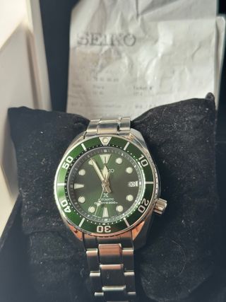 Reloj Seiko Sumo Verde Automático Diver's 200m