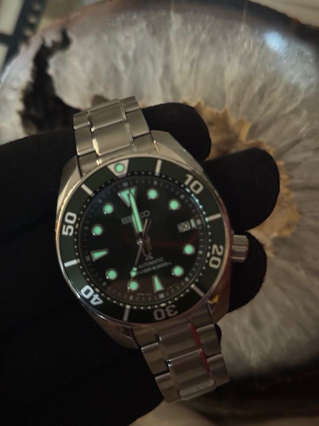 Reloj Seiko Sumo Verde Automático Diver's 200m