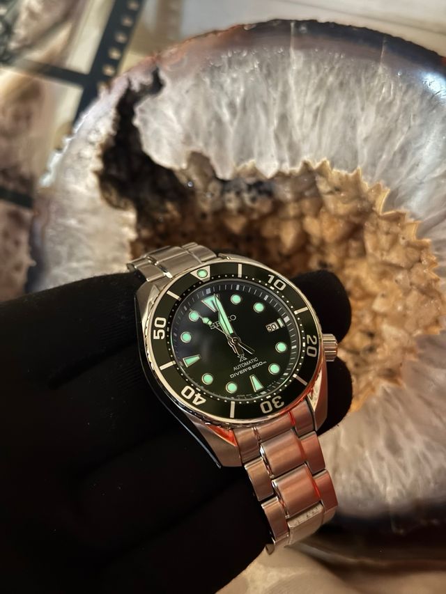 Reloj Seiko Sumo Verde Automático Diver's 200m