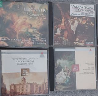Lote 3 CDs Música Clásica: Leclair, Locatelli, Te