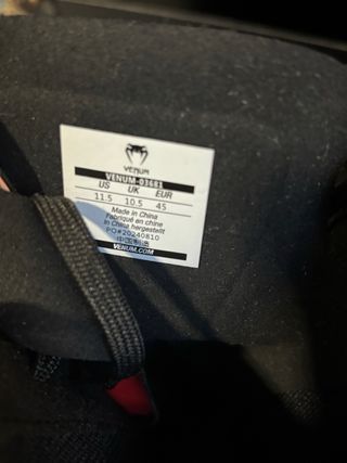 Botas Boxeo Venum Elite Negras Rojas