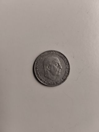 Moneda 50 céntimos España Franco 1966