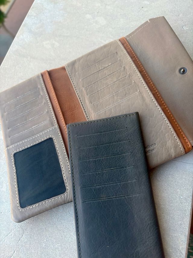 Cartera Abbacino Gris y Verde tierra