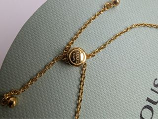 Pulsera Tous plata bañado en oro,