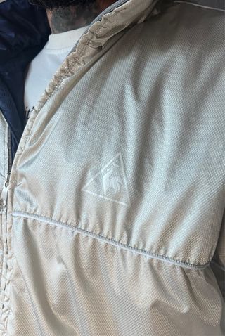 Chaqueta Le Coq Sportif Retro Beige/Azul