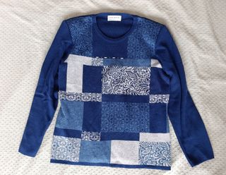 Jersey OLGA SANTONI Patchwork Azul Talla XL
