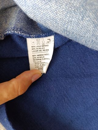 Jersey OLGA SANTONI Patchwork Azul Talla XL