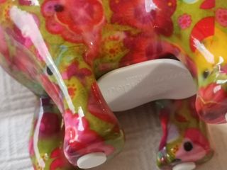 Salvadanaio Elefante Decorato Fiori