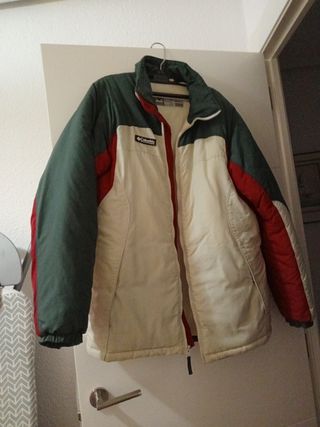Chaqueta Columbia Beige, Verde y Roja