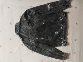 Chaqueta Vaquera Zara Gris Talla M