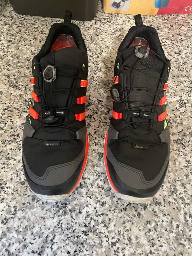 Zapatillas Adidas Terrex Swift R2 GTX Negras Naran