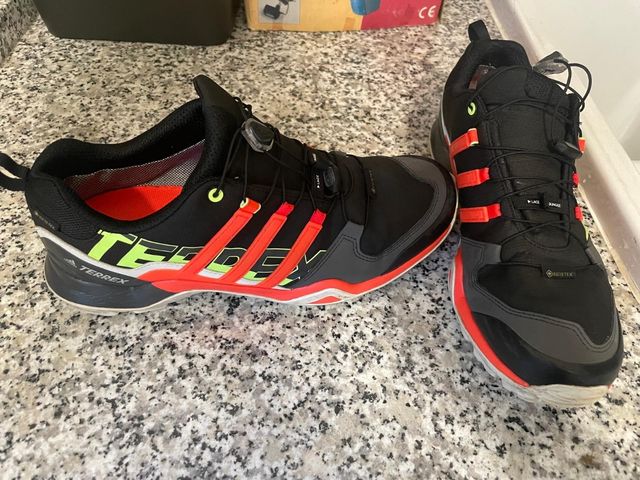 Zapatillas Adidas Terrex Swift R2 GTX Negras Naran