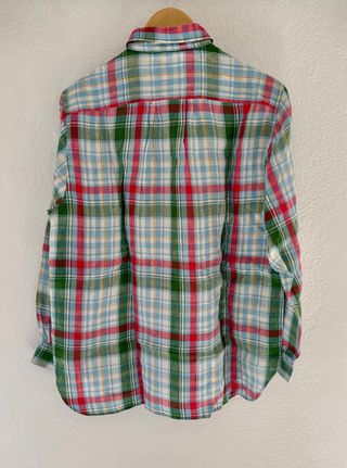 Camicia a quadri verde e azzurra taglia 44