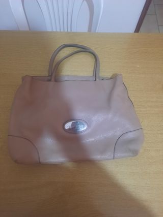 Borsa Coccinelle Beige/Rosa Pelle