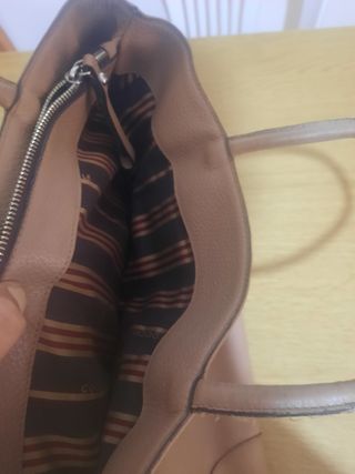 Borsa Coccinelle Beige/Rosa Pelle