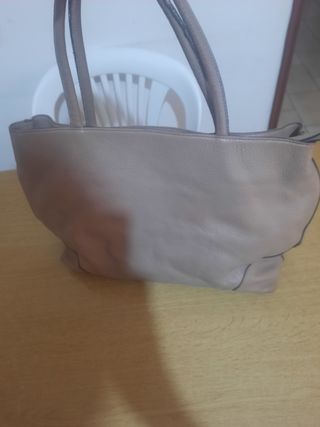 Borsa Coccinelle Beige/Rosa Pelle