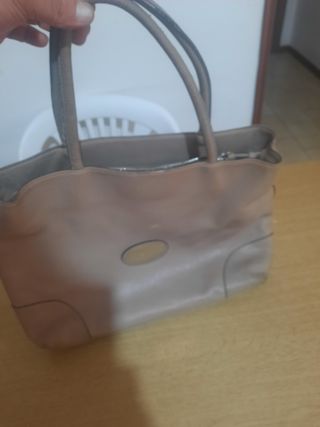 Borsa Coccinelle Beige/Rosa Pelle