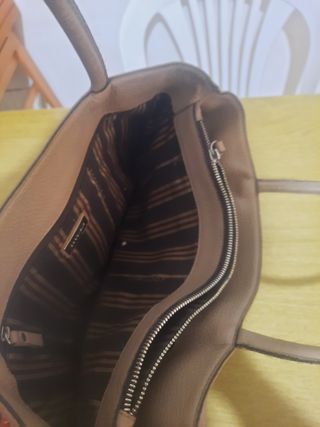 Borsa Coccinelle Beige/Rosa Pelle