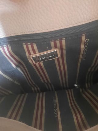 Borsa Coccinelle Beige/Rosa Pelle