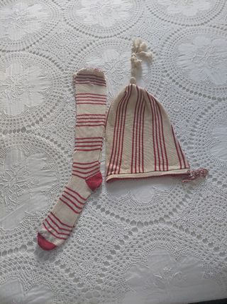 Calcetines y gorro fallero niño rayas