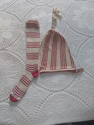 Calcetines y gorro fallero niño rayas