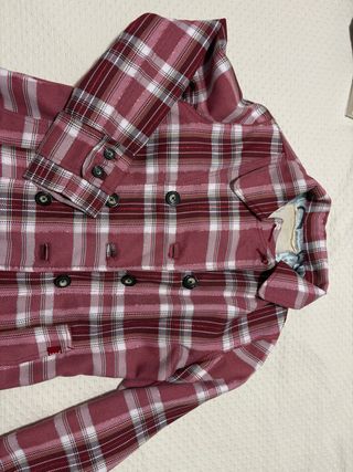 Chaqueta Laga cuadros roja Talla L