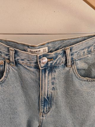 Pantalones vaqueros rectos Pull&Bear talla 42 muje