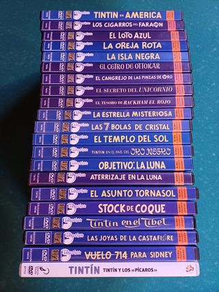 COLECCIÓN COMPLETA DE LAS AVENTURAS DE TINTIN. DVD