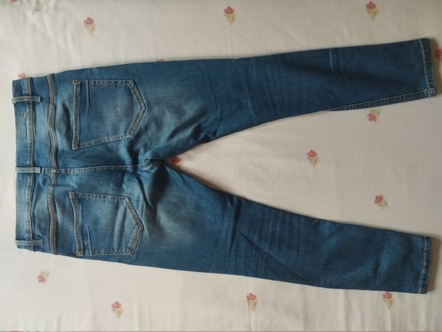 Pantalón Vaquero Zara Hombre Talla M-38 Oscuro