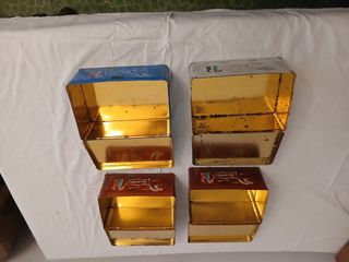 Lote 4 Cajas vintage Metálicas Decoradas