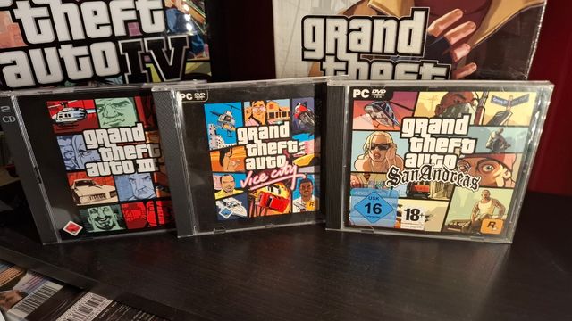 GTA Triple Pack - Edição Big Box - CD Raro