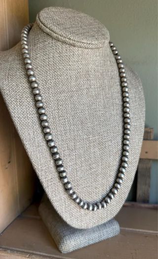 Collar Plata Mexicana Bolas Grandes