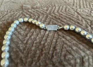 Collar Plata Mexicana Bolas Grandes