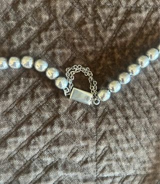 Collar Plata Mexicana Bolas Grandes