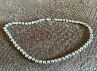 Collar Plata Mexicana Bolas Grandes