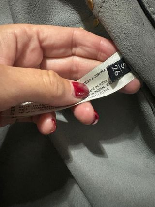 Abrigo Uterque gris tachuelas nuevo