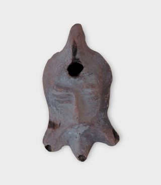 Lámpara Terracota Africana Antigua